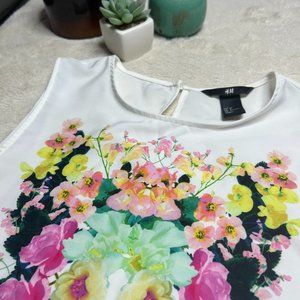 H&M | Floral Silk Tank